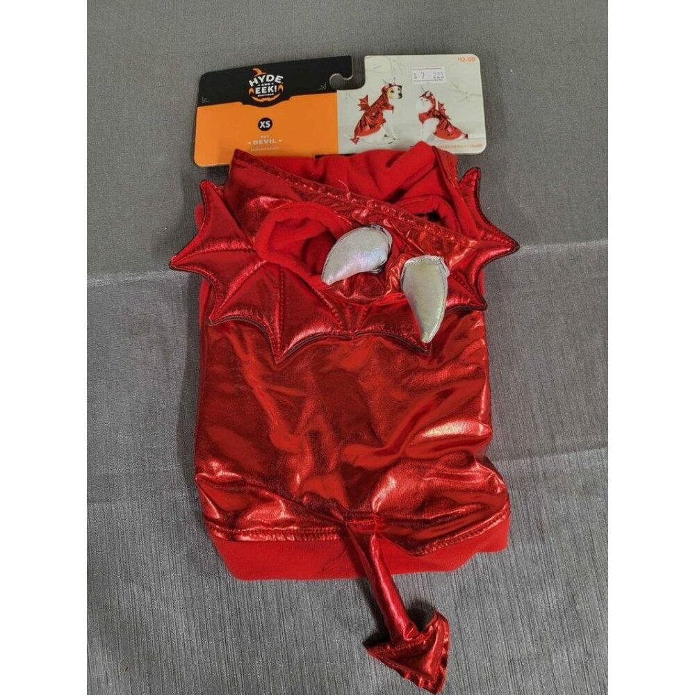 Halloween Red Metallic Devil Dog and Cat Hoodie Costume - XS - Hyde & EEK!